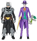 DC Comics, Conjunto acción Adventures Batman vs The Joker, 2 Figuras, 12 Accesorios de Armadura, Juguete de superhéroes niñas de 30 cm, Color...
