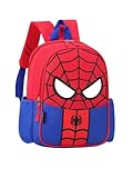 Mochila Escolar Spiderman 30 cm. Mochila Infantil Superhéroes con Diseño 3D Dibujos Animados con Cremallera de ABS, 2 Compartimentos, Asas...