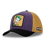 Gorra Hombre DC Comics, Gorra Trucker Joker, Original Efecto Pana, morado, Talla única