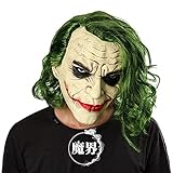 NC Halloween horror peluca máscara carnaval Pascua fiesta Joker payaso verde máscara de pelo