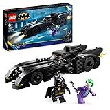 LEGO DC Batmobile Persecución de Batman vs. The Joker Coche de Juguete y 2 Minufiguras, Maqueta de Coche del Caballero Oscuro con Batarang, Regalo de...