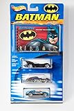 Hot Wheels Batman 3 Pack Batmobile, Joker Evil Twin, Bane Mx48