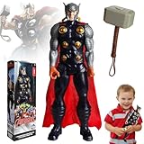 YISKY Thor Figura Acción, 30 cm Thor Collectible Figure, Thor Marvel Avengers Juguetes, Marvel Avengers Titan Hero Series Thor Toy, Juguetes Thor...