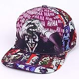 WULIAN DC Comic The Joker Brand Snapback Cap Fashion Print Hombres Mujeres Gorras de béisbol Ajustables Adulto Hip Hop Hat